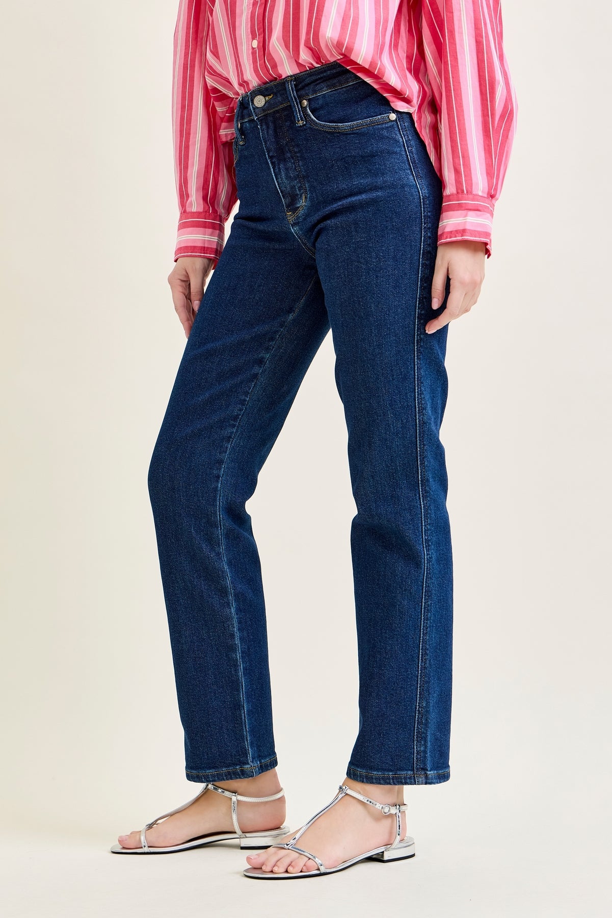 Daisy High Rise Tummy Control Classic Straight Jeans