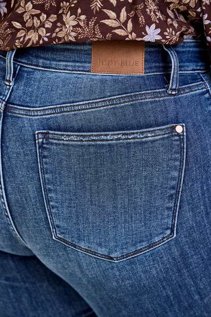 Andrea High Waist Skinny Jeans with Rips - PLUS