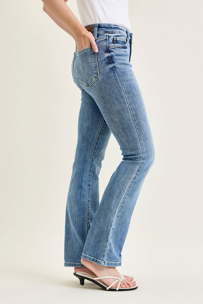 Ashley Mid Rise Bootcut Jeans