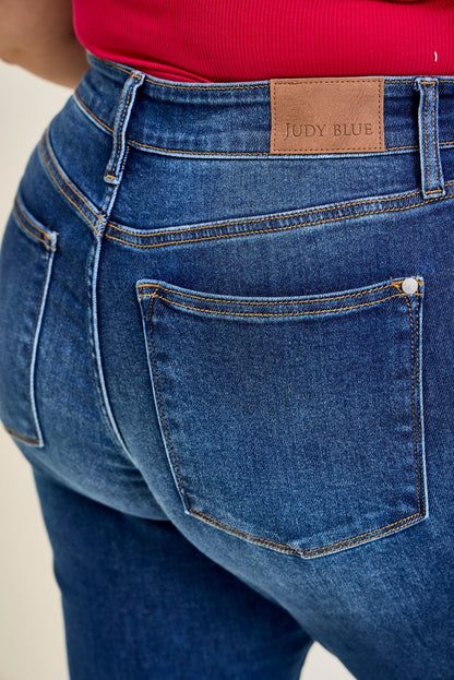 Aubrey Mid Rise Side Seam Detail Straight - PLUS