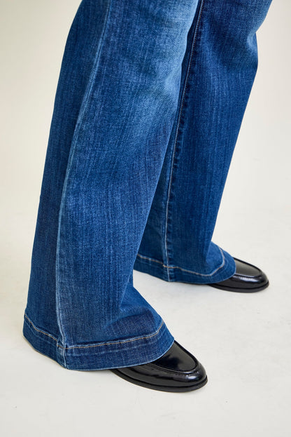 Penny Wide Hem Flare Jeans - PLUS