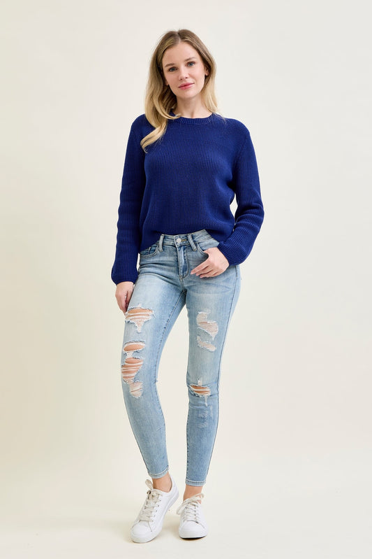 Darla Distressed Skinny Jeans