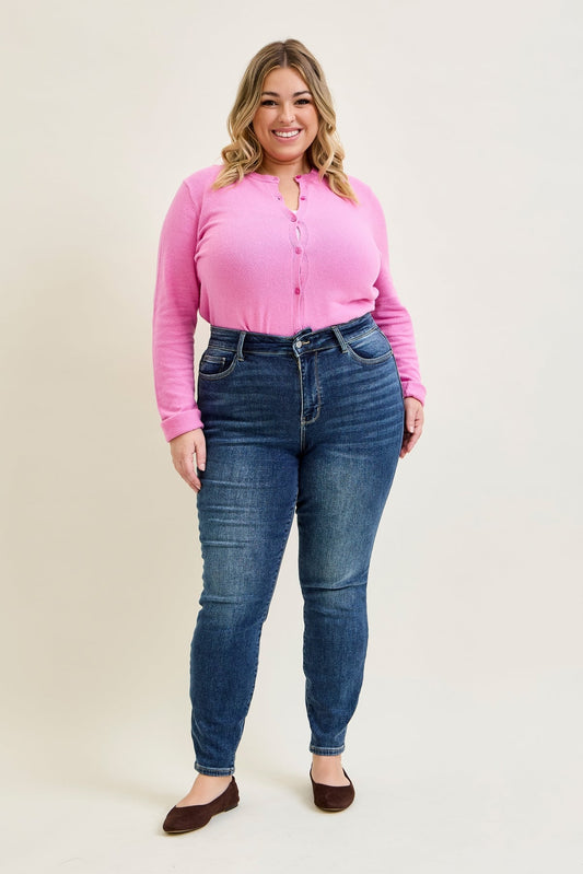 Jennifer Mid Rise ThermaDENIM Skinny Jeans - PLUS