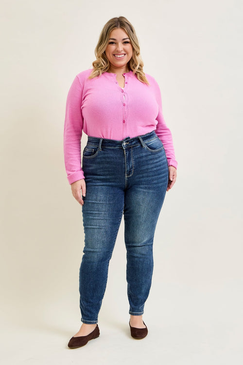 Jennifer Mid Rise ThermaDENIM Skinny Jeans - PLUS