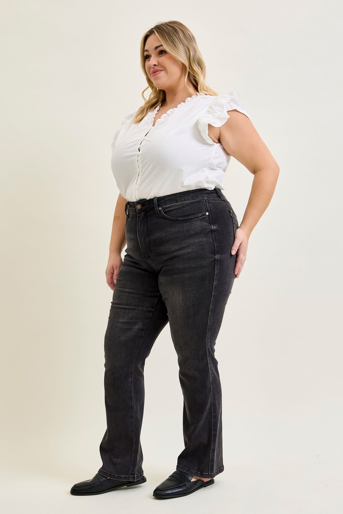 Cassidy High Rise Tummy Control Bootcut - PLUS