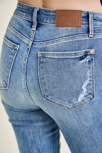 Dana High Rise Bootcut with Fray Hem