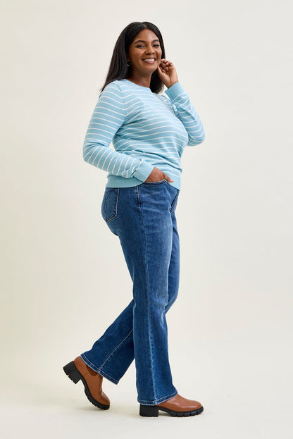 Tanya Mid Rise ThermaDENIM Bootcut Jeans Plus