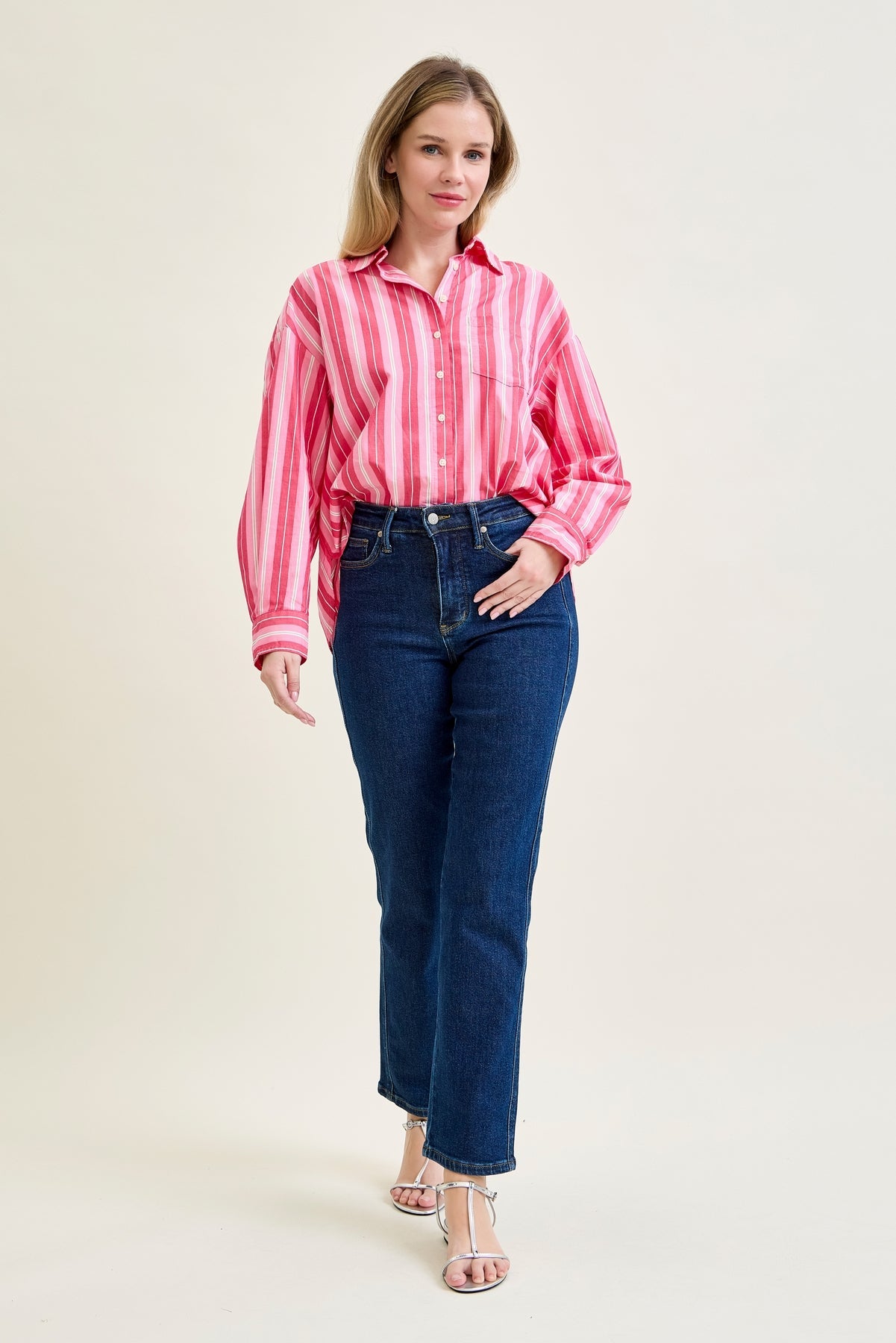 Daisy High Rise Tummy Control Classic Straight Jeans