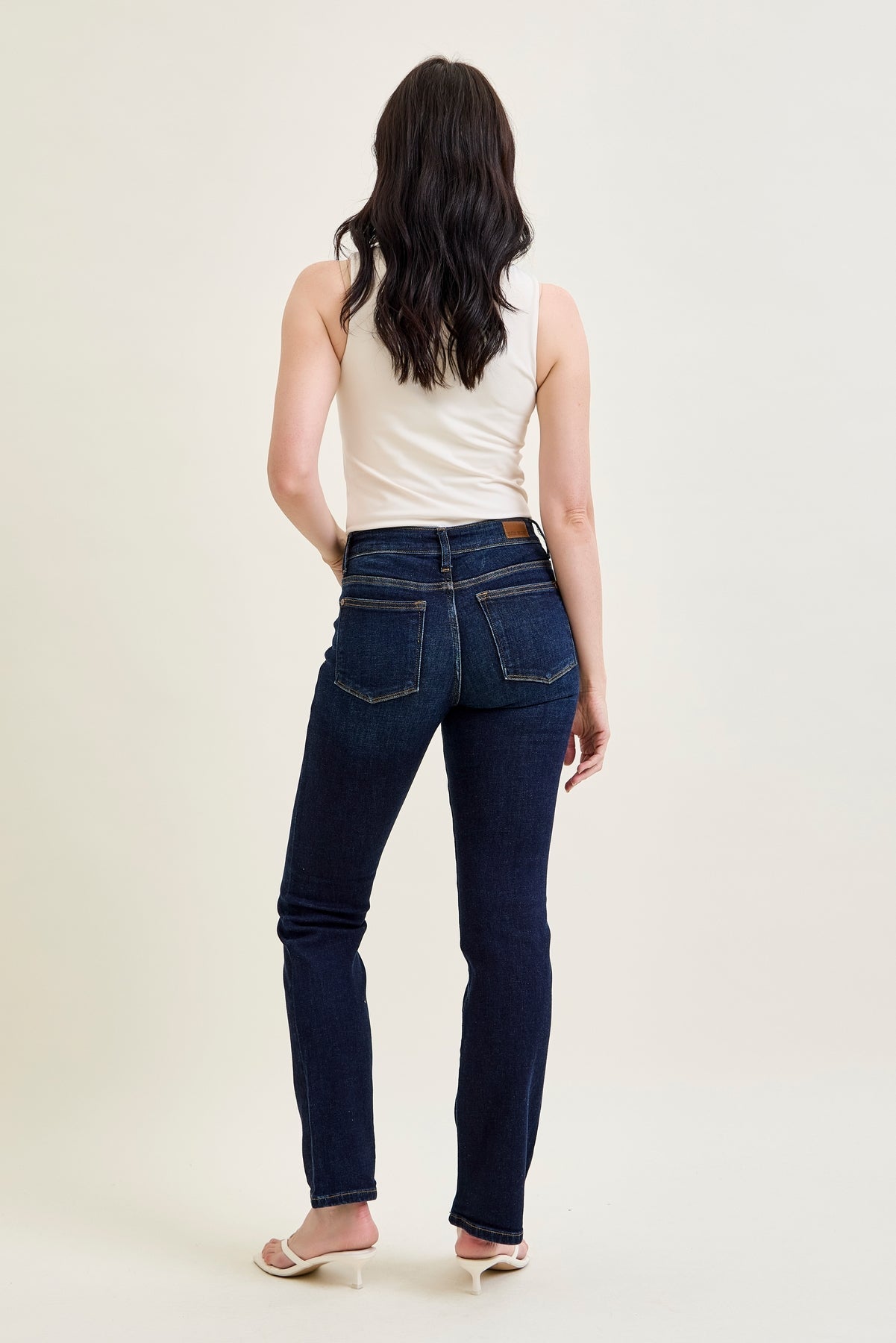 Elsy Whiskered Bootcut Jeans (32" Inseam)