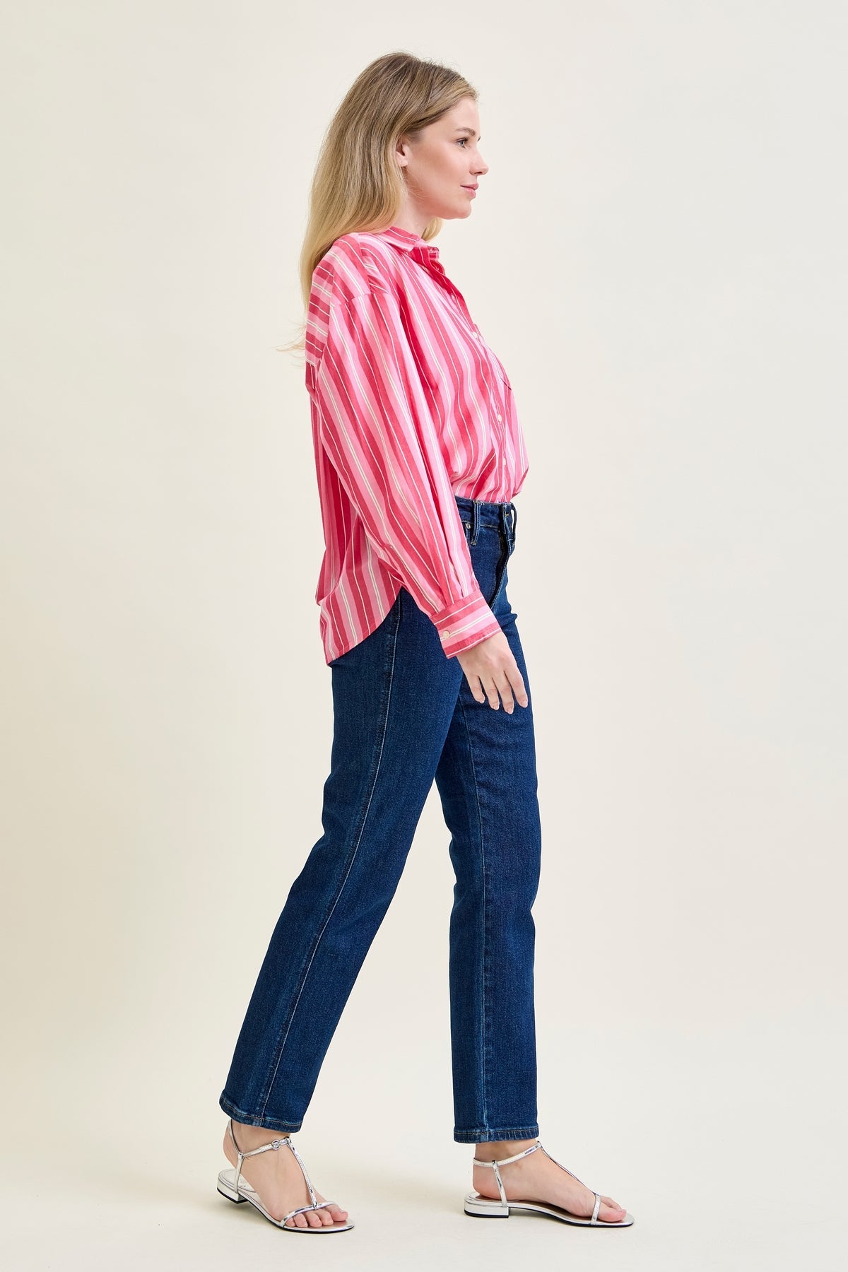 Daisy High Rise Tummy Control Classic Straight Jeans