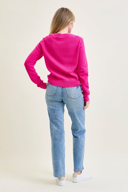 Haven Mid Rise Tummy Control Vintage Wash Straight Jeans