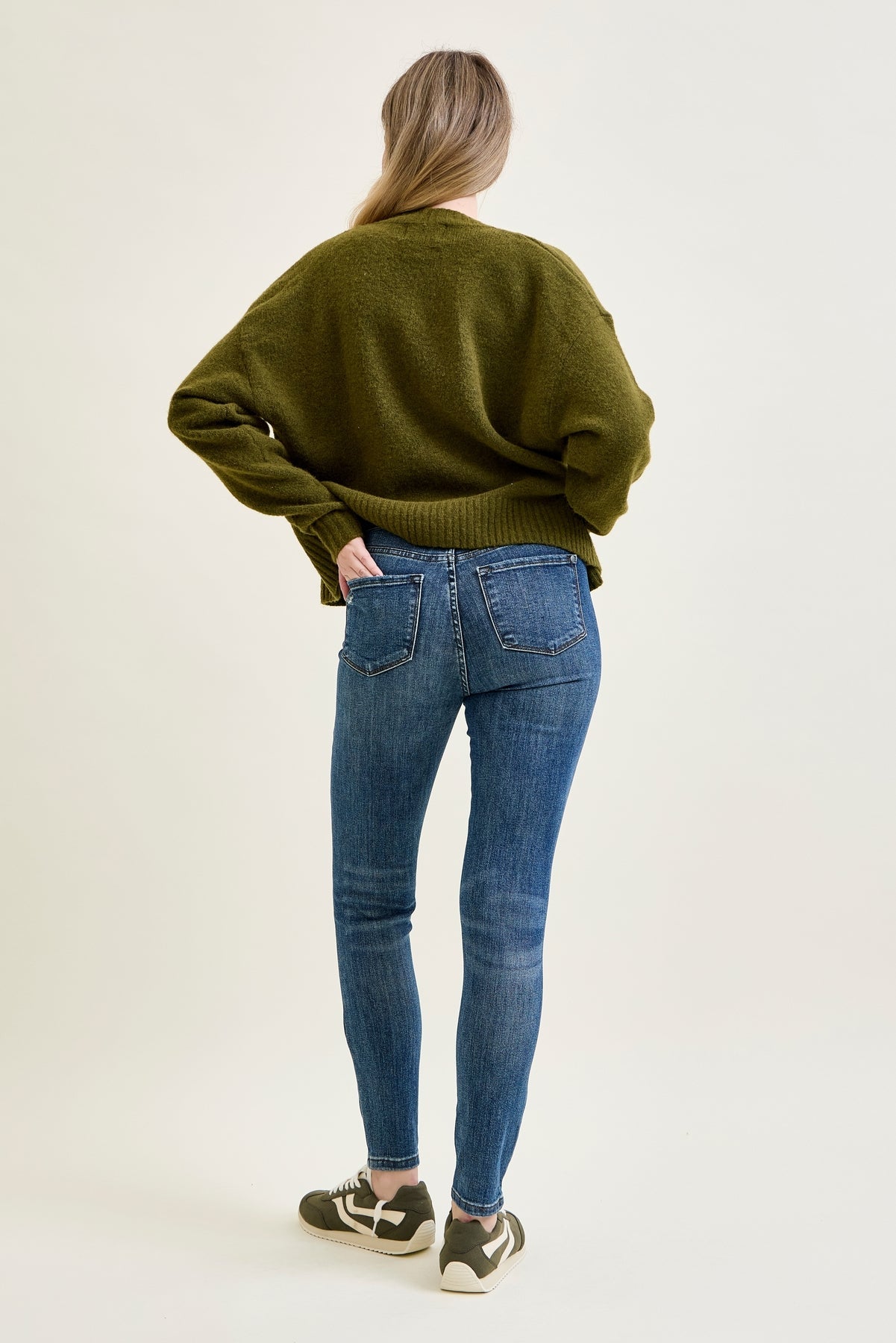 Freya Mid Rise Tummy Control Distressed Skinny