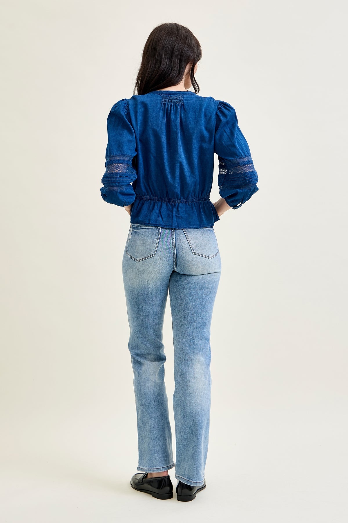 Kamila High Rise Tummy Control Straight Jeans