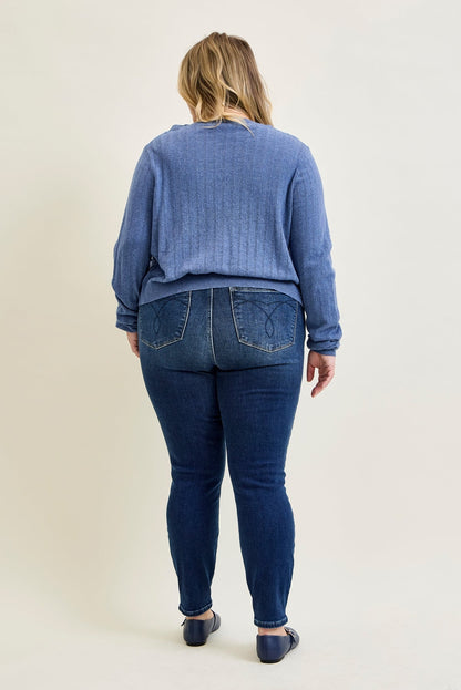 Lillian Mid Rise ThermaDENIM Skinny Jeans - PLUS