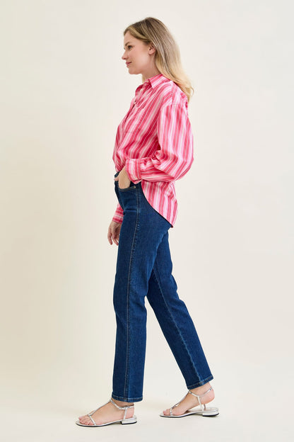 Daisy High Rise Tummy Control Classic Straight Jeans