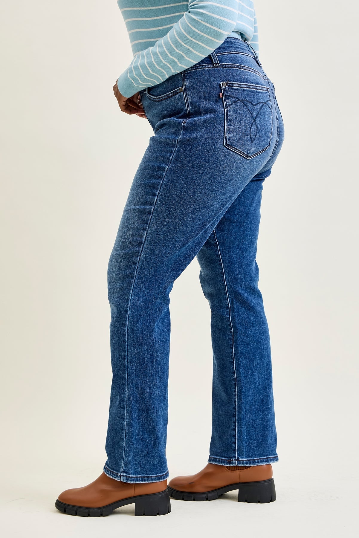 Tanya Mid Rise ThermaDENIM Bootcut Jeans Plus