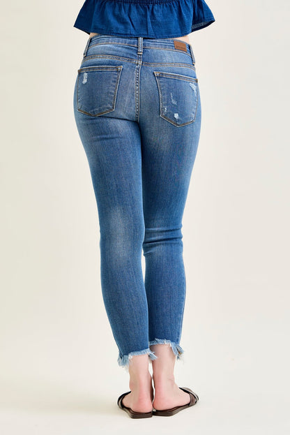 Amery Destroy Hem Skinny Jeans