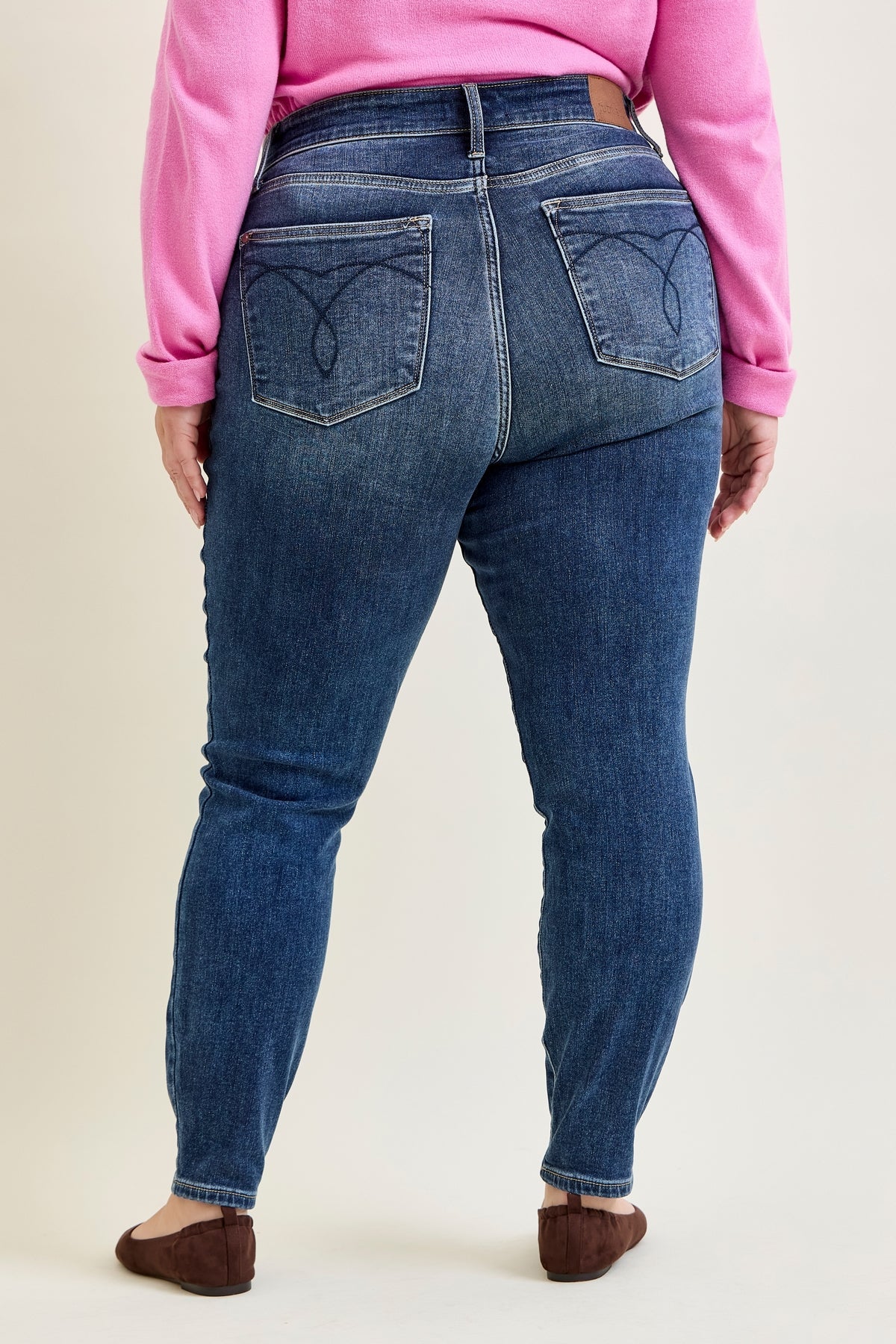 Jennifer Mid Rise ThermaDENIM Skinny Jeans Plus