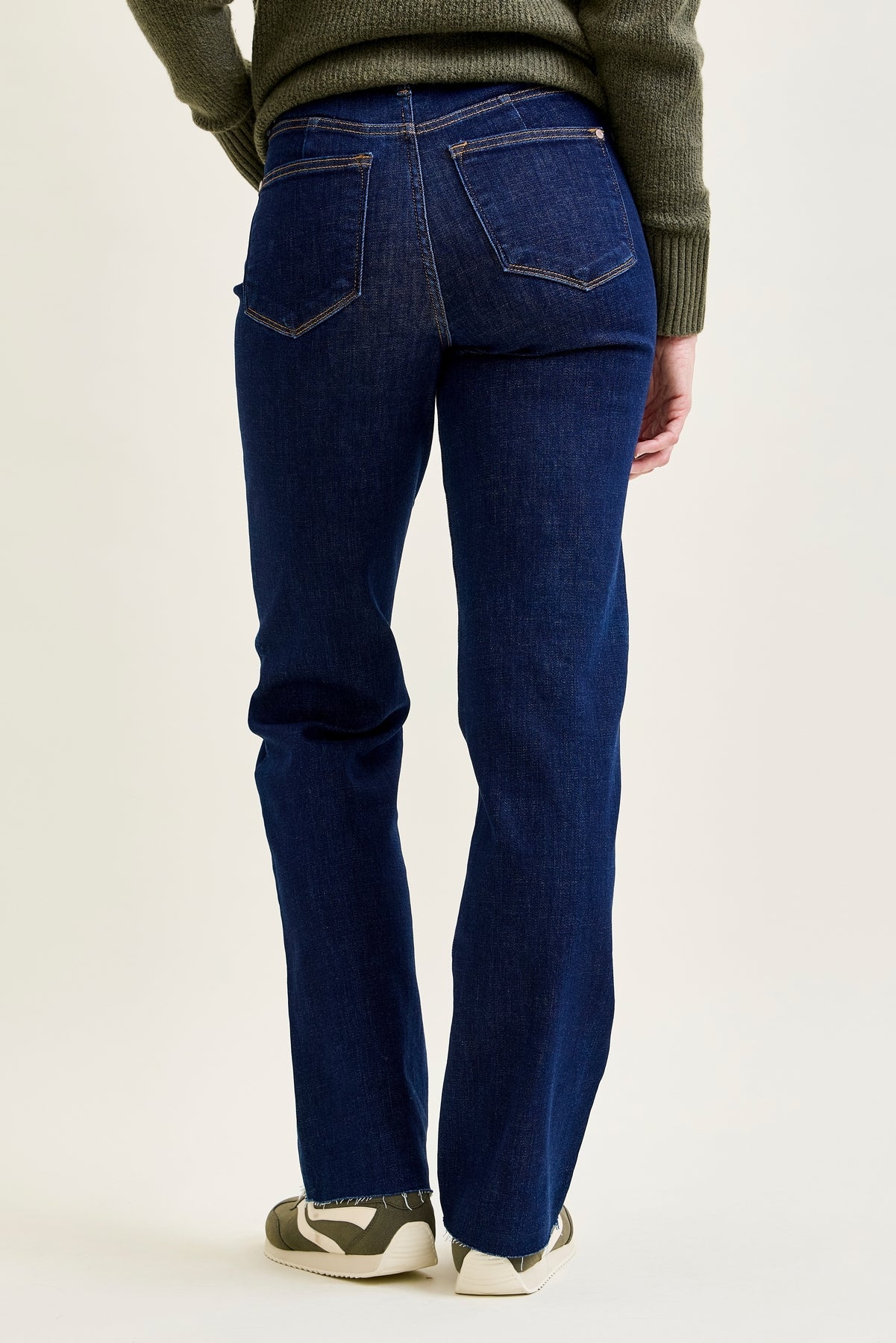 Chloe High Rise Vintage & Back Darts Straight Leg Jeans