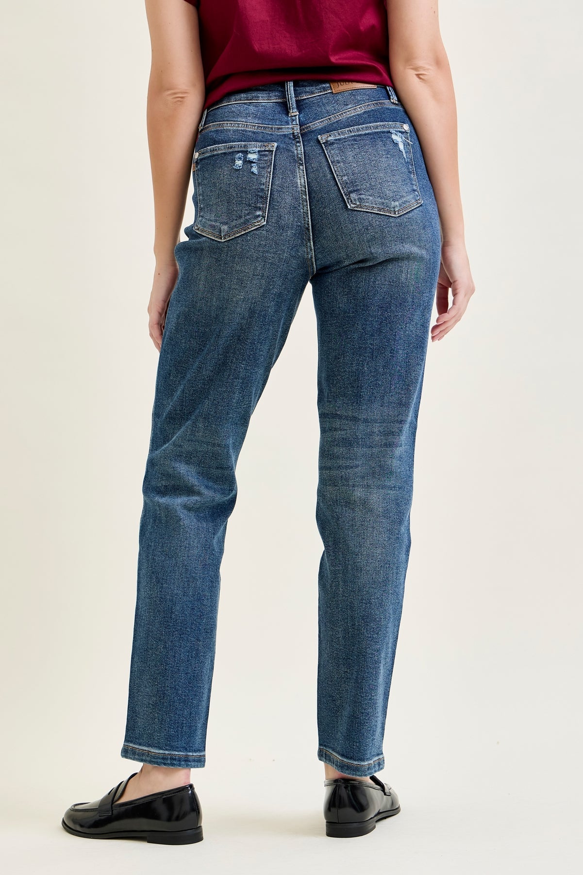 Riley High Rise Rigid Magic Straight Jeans
