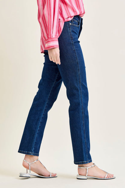 Daisy High Rise Tummy Control Classic Straight Jeans