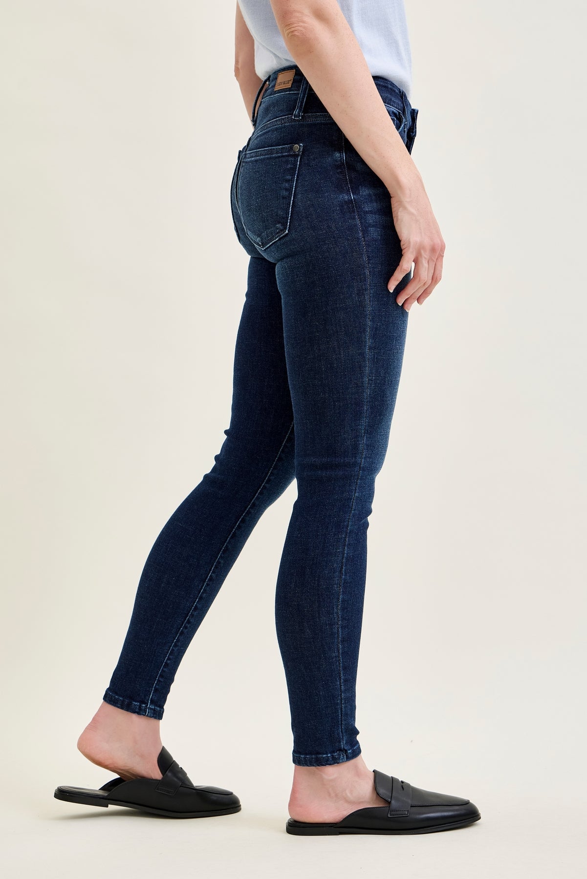 Gia High Rise Super Dark Skinny Jeans