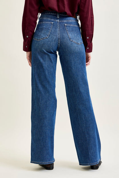 Claribel High Rise Tummy Control Retro Wide Leg Jeans