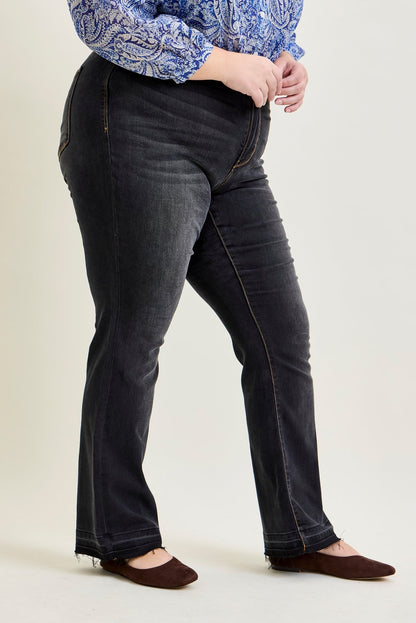 Baylee High Rise Released Hem Slim Bootcut Jeans - PLUS