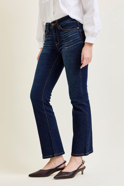 Elsy Whiskered Bootcut Jeans (29" Inseam)