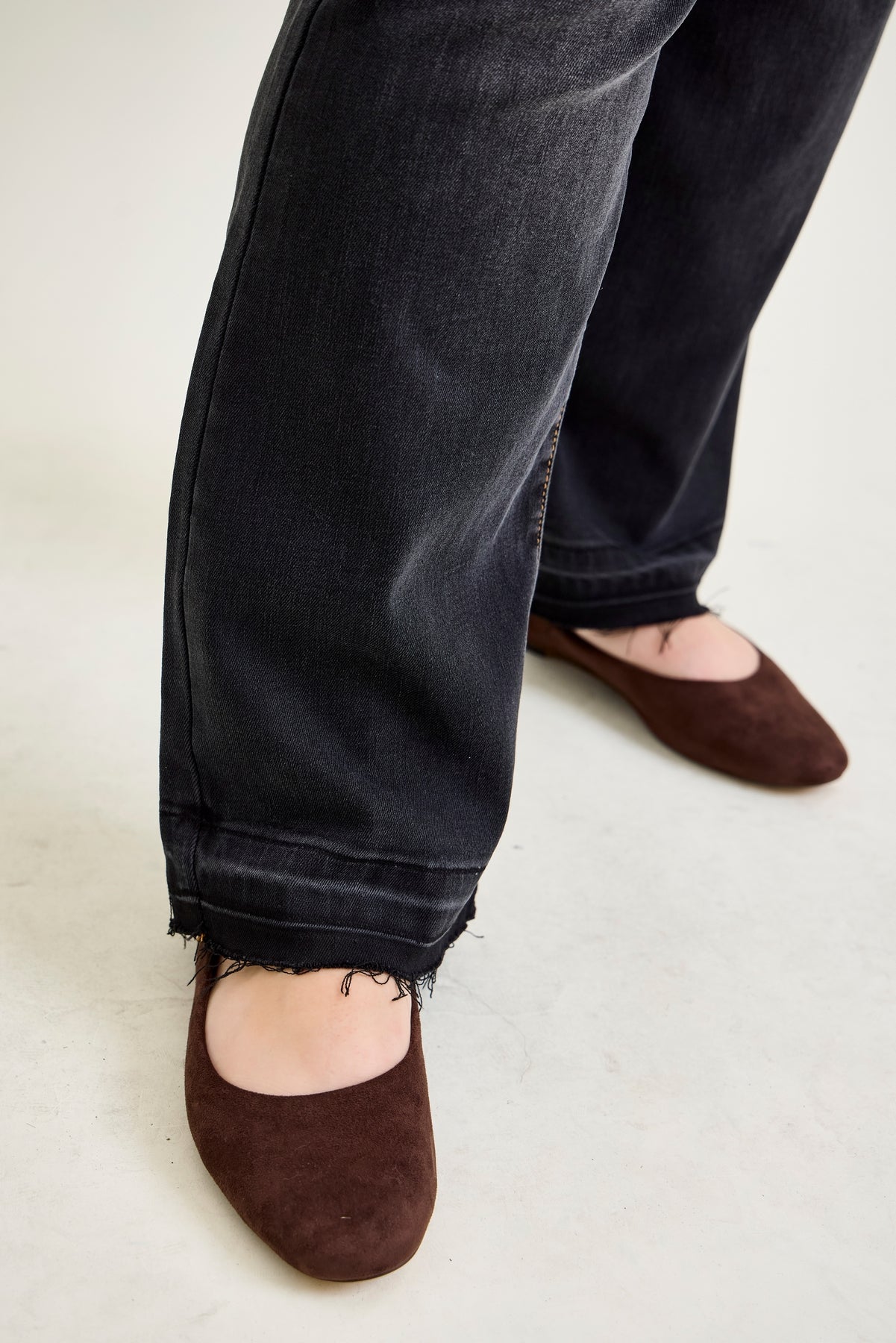 Baylee High Rise Released Hem Slim Bootcut Jeans - PLUS