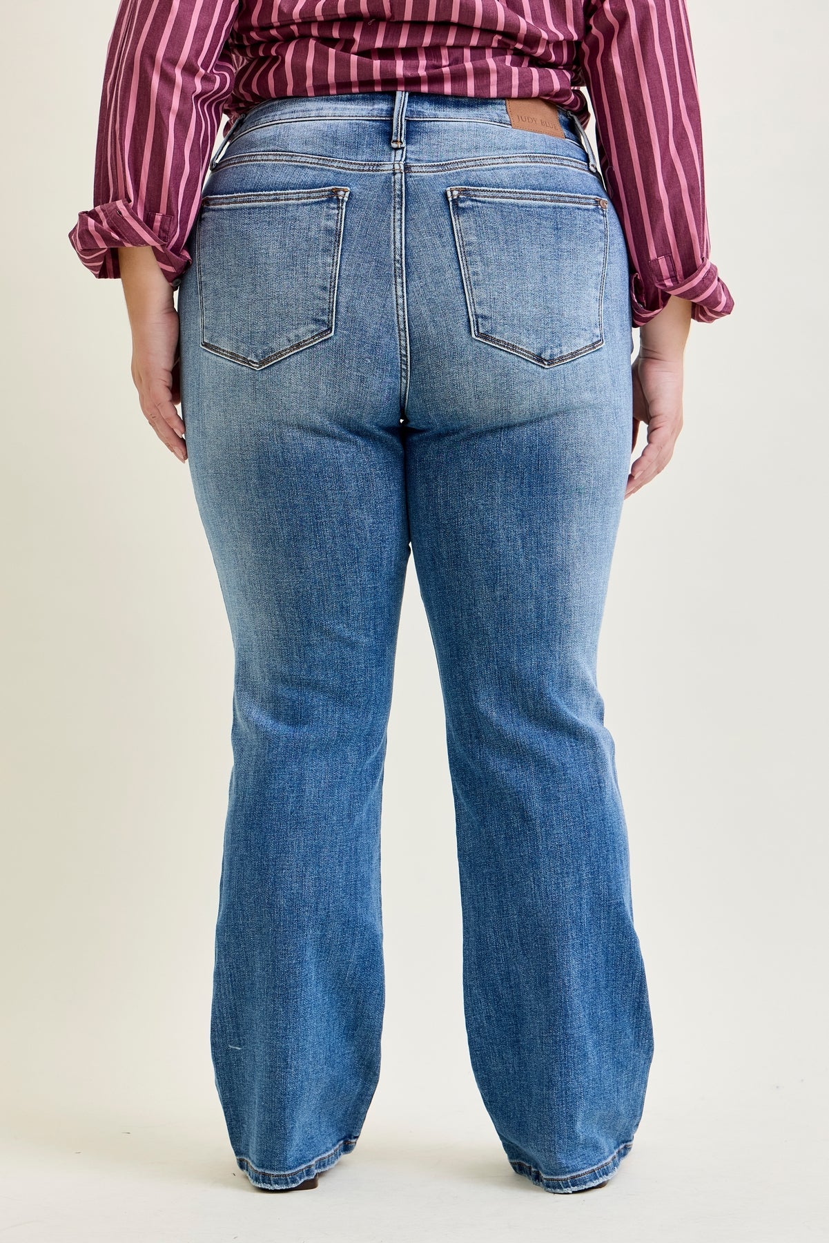 Lila Mid Rise Vintage Bootcut Jeans - PLUS